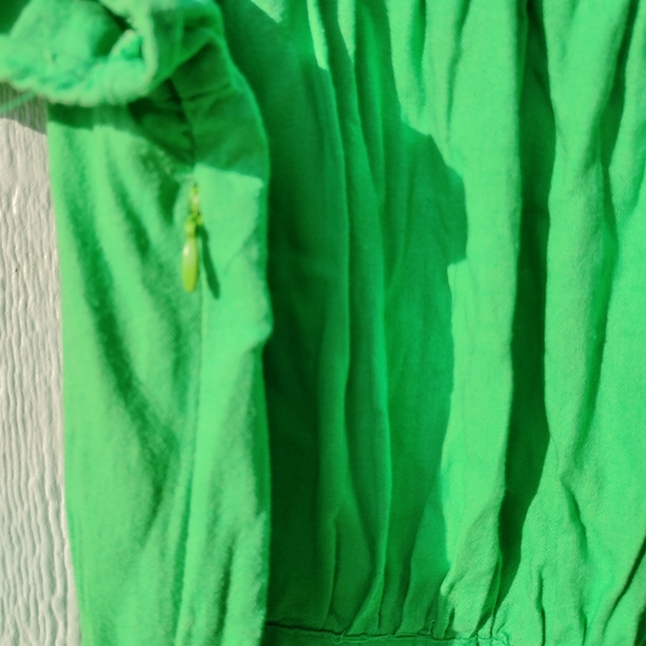 Who What Wear Green Linen Blend Dress - Picture 8 of 14